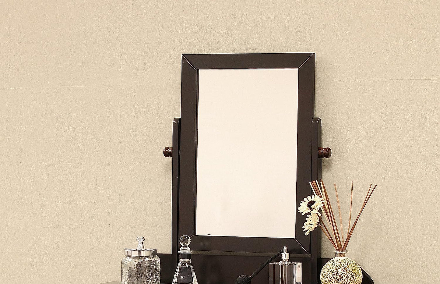 Solid Wood Vanity Set With Mirror And Bench 28 Inch Table